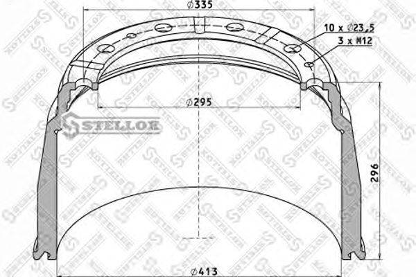 Тормозной барабан STELLOX 85-00029-SX