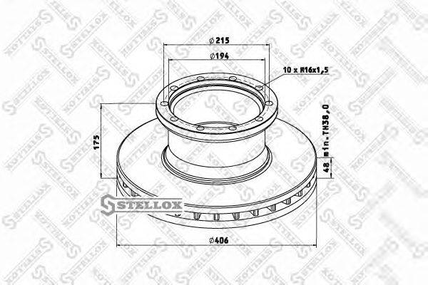 Тормозной диск ROCKWELL MBR5003