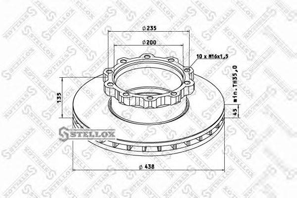 Тормозной диск ROCKWELL MBR5011