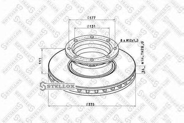 Тормозной диск ROCKWELL MBR5070