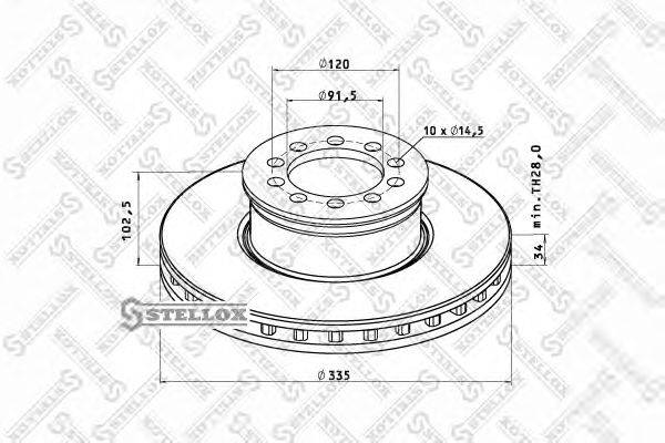 Тормозной диск ROCKWELL MBR5066