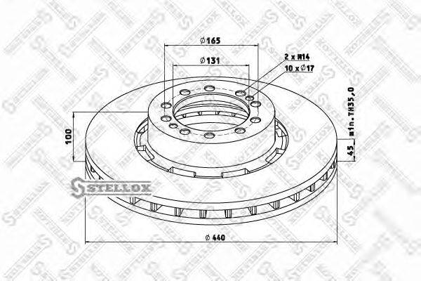 Тормозной диск ROCKWELL MBR2694
