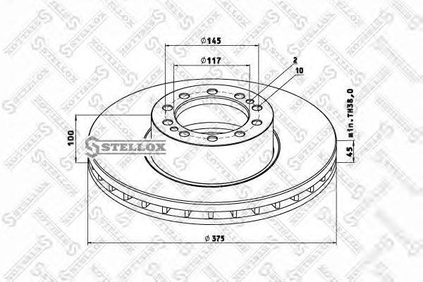 Тормозной диск ROCKWELL MBR5104