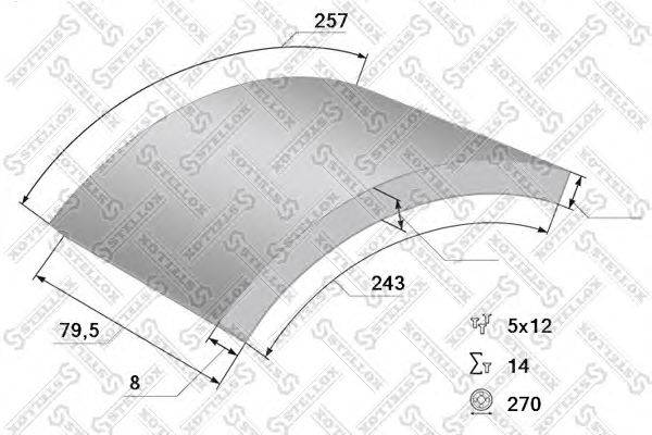 Комплект тормозных башмаков, барабанные тормоза MERCEDES-BENZ 4634230310