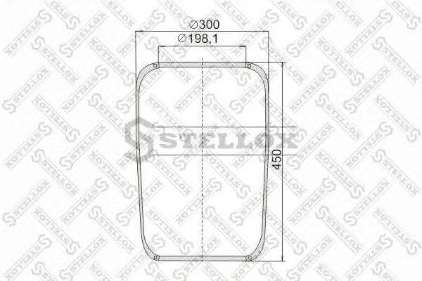 Кожух пневматической рессоры STELLOX 90-07270-SX