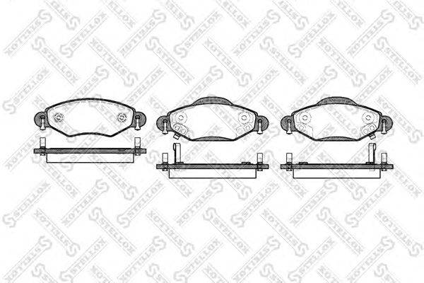 Комплект тормозных колодок, дисковый тормоз STELLOX 989 002-SX