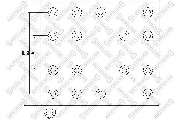 Комплект тормозных башмаков, барабанные тормоза STELLOX 85-00981-SX