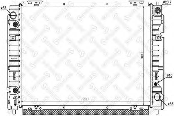 Радиатор, охлаждение двигателя STELLOX 10-25775-SX