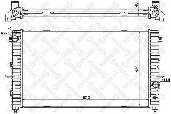 Радиатор, охлаждение двигателя STELLOX 10-26286-SX