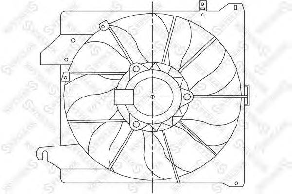Вентилятор, охлаждение двигателя STELLOX 29-99073-SX