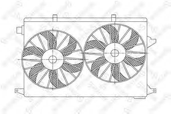 Вентилятор, охлаждение двигателя STELLOX 29-99085-SX