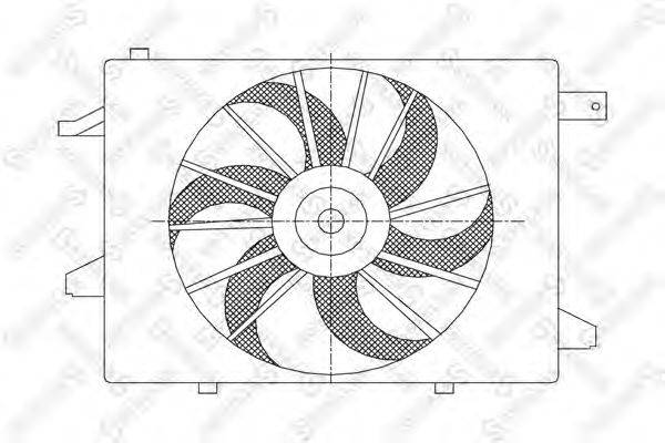 Вентилятор, охлаждение двигателя STELLOX 29-99104-SX