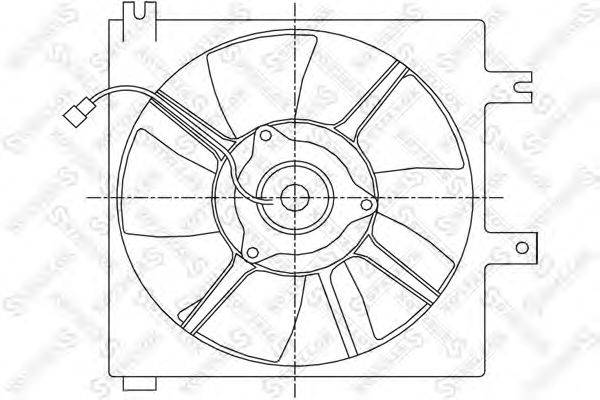 Вентилятор, охлаждение двигателя STELLOX 29-99171-SX