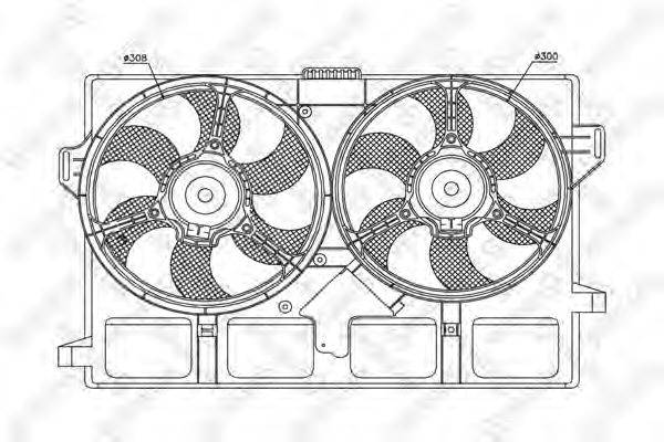 Вентилятор, охлаждение двигателя STELLOX 29-99205-SX