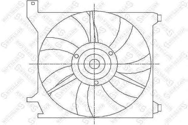 Вентилятор, охлаждение двигателя STELLOX 29-99223-SX