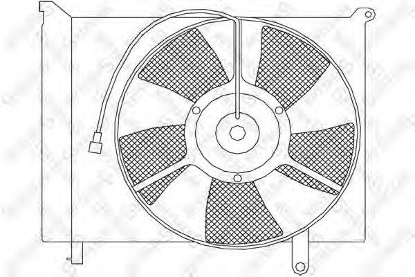 Вентилятор, охлаждение двигателя STELLOX 29-99248-SX
