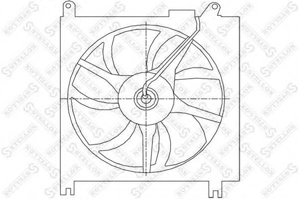 Вентилятор, охлаждение двигателя STELLOX 29-99439-SX