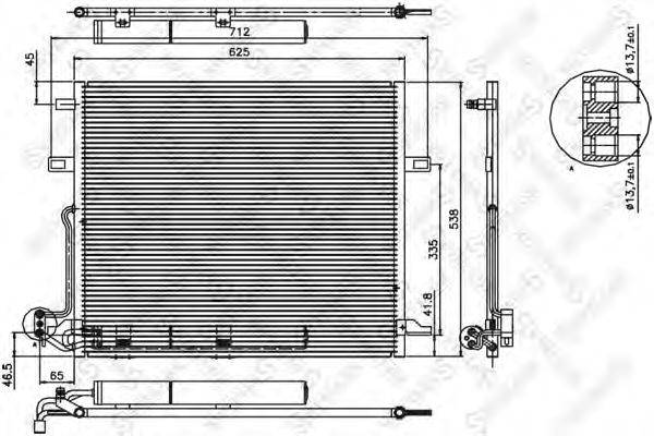 Конденсатор, кондиционер STELLOX 10-45121-SX