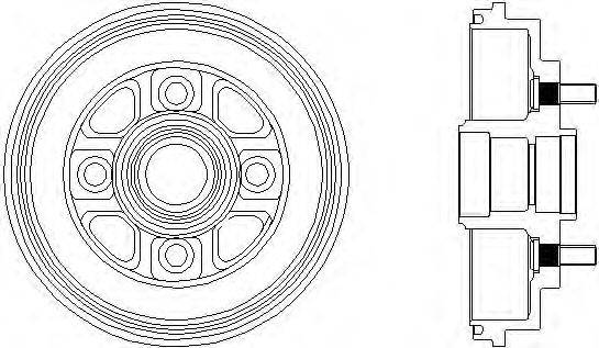 Тормозной барабан HELLA PAGID 8DT355300281