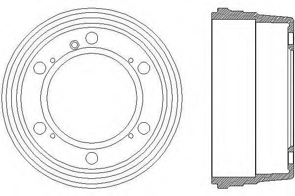 Тормозной барабан HELLA PAGID 8DT 355 301-661