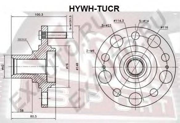 Ступица колеса ASVA HYWH-TUCR