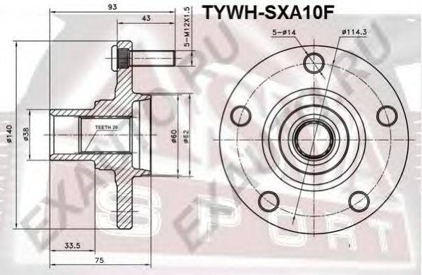 Ступица колеса ASVA TYWH-SXA10F