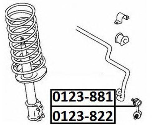 Тяга / стойка, стабилизатор ASVA 0123-882