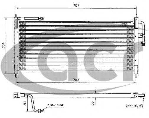 Конденсатор, кондиционер ACR 300250