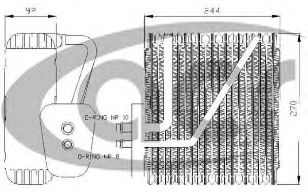 Испаритель, кондиционер ACR 310005