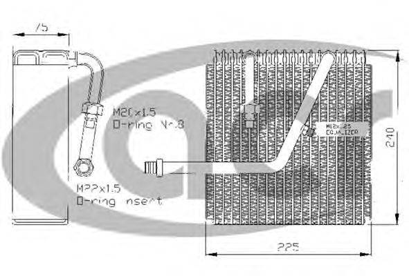 Испаритель, кондиционер ACR 310114
