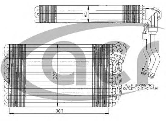 Испаритель, кондиционер ACR 310121