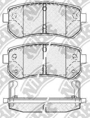 Комплект тормозных колодок, дисковый тормоз NiBK PN0436