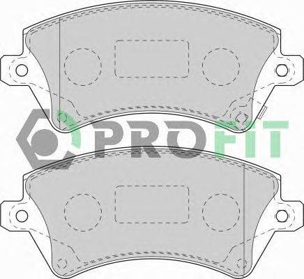 Комплект тормозных колодок, дисковый тормоз PROFIT 5000-1573