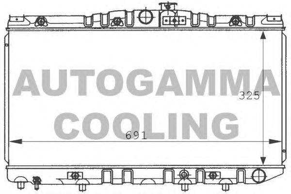 Радиатор, охлаждение двигателя AUTOGAMMA 100993