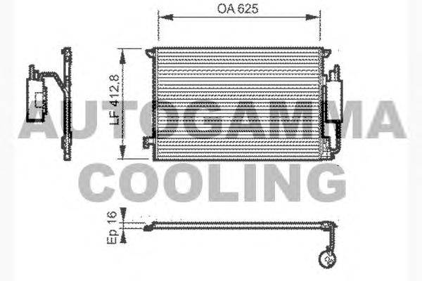 Конденсатор, кондиционер AUTOGAMMA 104625