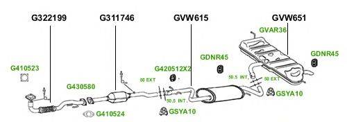 Система выпуска ОГ GT Exhaust 3061