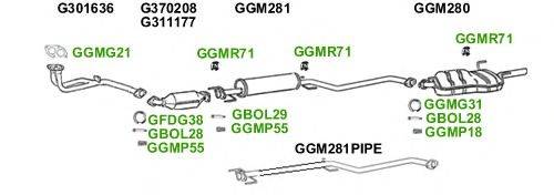 Система выпуска ОГ GT Exhaust 5757