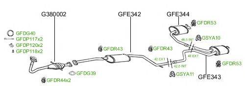 Система выпуска ОГ GT Exhaust 723