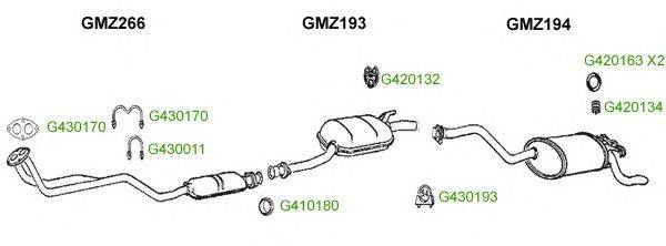 Система выпуска ОГ GT Exhaust 8385