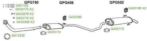 Система выпуска ОГ GT Exhaust 8758