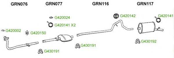 Система выпуска ОГ GT Exhaust 9046