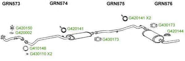 Система выпуска ОГ GT Exhaust 9196
