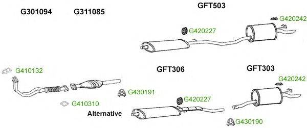 Система выпуска ОГ GT Exhaust 9518