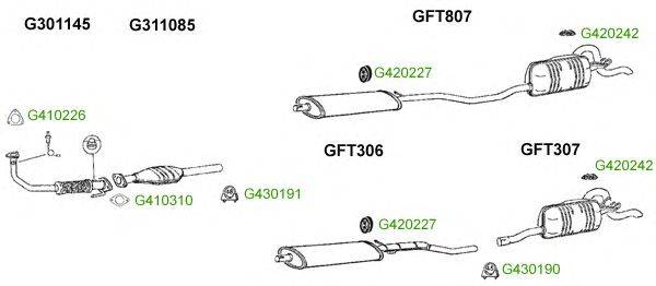 Система выпуска ОГ GT Exhaust 9525