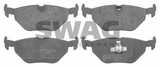 Комплект тормозных колодок, дисковый тормоз SWAG 20916176