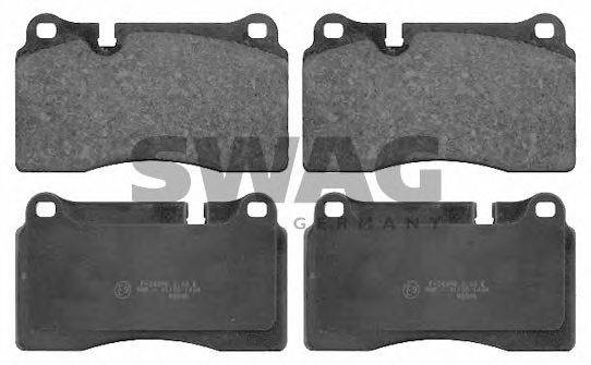 Комплект тормозных колодок, дисковый тормоз SWAG 24098