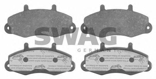 Комплект тормозных колодок, дисковый тормоз SWAG 21470