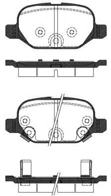 Комплект тормозных колодок, дисковый тормоз ROADHOUSE 25411