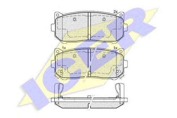 Комплект тормозных колодок, дисковый тормоз FREN-J 813481