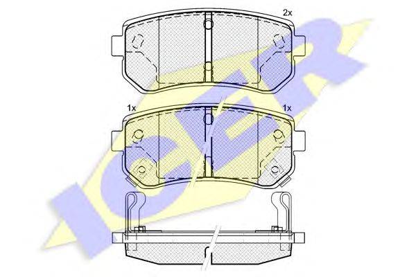 Комплект тормозных колодок, дисковый тормоз FIRST LINE 3562